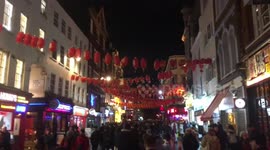 Chinatown in London is ready for the Chinese New Year