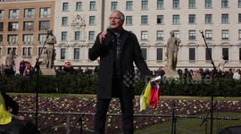 Various speakers protest Venezuela crisis in Barcelona
