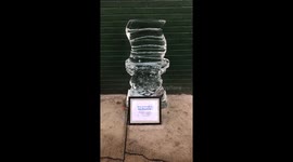 Cat in the Hat Ice Sculpture