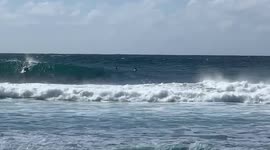 Surf Wipe Out North Shore Oahu Volcom Pro 2019