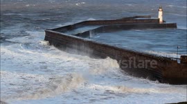'Weather Bomb' hits Whitehaven coast, West Cumbria 1