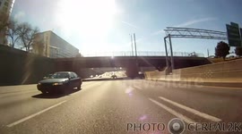 Moment of impact 2nd crash and passing first crash Atlanta,GA Paul Walker Cruise, Dec 7, 2014