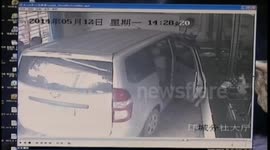 Minibus crashes into bank injuring three in southern China