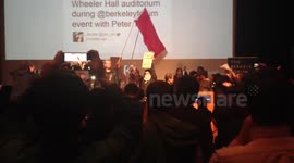Angry protesters disrupt talk by PayPal founder at UC Berkeley