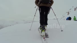 Backcountry skiing around Grandvalira, Andorra (avalanche included)