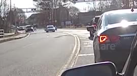 Mum and son escape car seconds before train smash