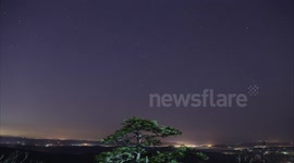 Geminid meteor shower seen from US