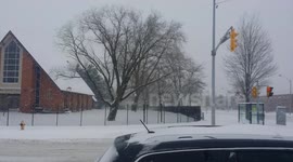 Toronto saw up to 20 cm of snow fall on the city.