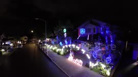 Christmas light show from a drone in Hawaii