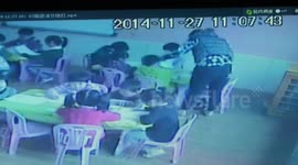 Nursery teacher bites children in classroom in China
