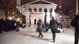 Toronto's Black Community takes action in solidarity with Ferguson protesters in Toronto, Canada.