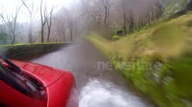 Torrential rain hits Cumbria