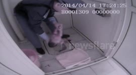 Dramatic moment newborn baby found in toilet in China ++GRAPHIC++
