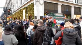 Christmas shoppes on Oxford Street in London, UK