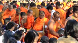 International Alms Giving Day in Thailand to 10,000 monks