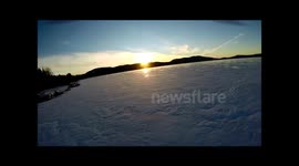 Epic Drone Crash in Winter Canadian Wilderness