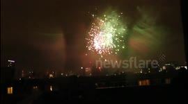 Fireworks in London for the new year