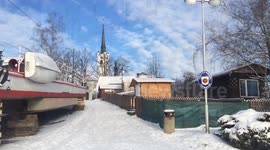 First snow in Frymburk,