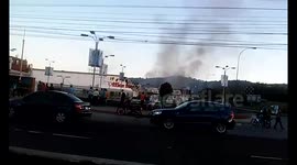 Fire consumes Walmart and Office Depot in El Salvador