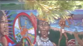 Rich Mexican-American Mural Art Out of Site on Flood Canal Wall