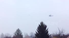 Helicopters over Dammartin-en-Goële hostage situation