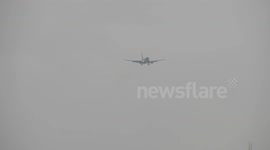Thomson Airways aborts landing after battling with strong winds at Leeds Bradford