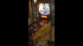 Playing Star Wars Pinball Machine