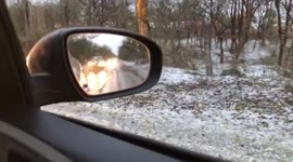 Freak weather covers Delhi with snow as hail storms destroy 25 houses