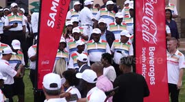 President Ramaphosa tees off in Charity Golf Challenge