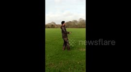 Man Gets Flown By Kite