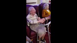 Magical moment old lady sings Elvis tune for first time in many years