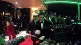 Eddie Redmayne and Tom Hiddleston leave BAFTA Film Gala in London