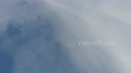 Drone view of Matterhorn in Zermatt