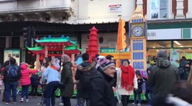 Chinese New Year celebrated in Chinatown London