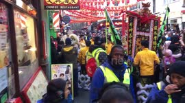 Chinese New Year celebrated in Chinatown London