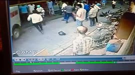 Miraculous escape for woman and baby after jeep knocks them down on busy street in southern India