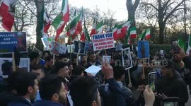 Iranian Kurds protest against the criminal Usurp Islamic Regime of Iran in London, UK
