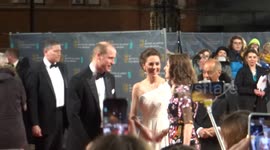 Kate Middleton and Prince William's red carpet arrival