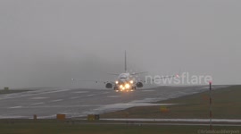 Storm Erik hits Leeds Bradford Airport, Diversions, Go-arounds and Heavy Crosswinds