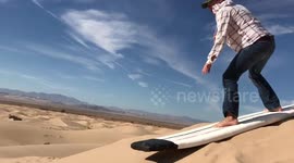 Sandboarding Crash!!
