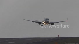 Passenger jets have difficult landing at Leeds Bradford Airport