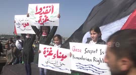 Palestinians demand Gaza Seaport be reopened at protest