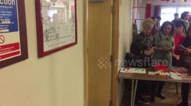 Chinese New Year Lion Dance enters Cleethorpes Memorial Hall