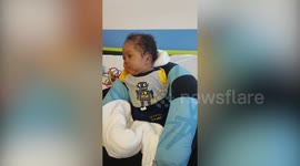 Baby born without arms or legs due to rare genetic condition is enjoying normal childhood, says proud mother