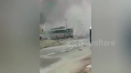 Car bomb in Kashmir kills at least 18 Indian Reserve Police officers