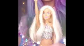 Mermaid hair using barbie