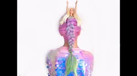 Barbie mermaid braid tutorial looks splashing!
