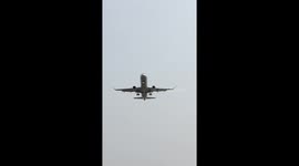 Airplane landing