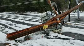 Downed high voltage power lines Redding Ca.