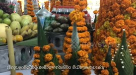 Lao people make merit for death in dam crack